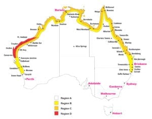 Australian wind regions