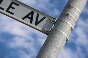 Bonville Ave street blade bracket image