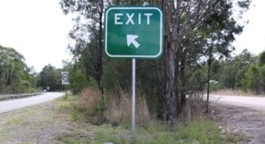 89OD Aluminium Frangible Pole for GE2-3 exit sign, RMS Waratah, Newcastle NSW